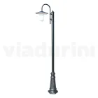 Lampione Stile Vintage in Alluminio Grigio Antracite Made in Italy - Belen Viadurini