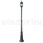 Lampione Vintage per Esterno in Alluminio Antracite Made in Italy - Impero Viadurini
