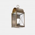 Lanterna a Parete con Candela Design Classico in Ottone - Lanterne by Il Fanale