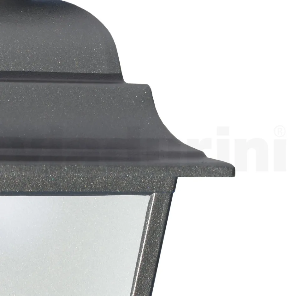 Lanterna a Soffitto in Alluminio Pressofuso e Diffusore in Vetro - Scintilla Viadurini
