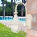 Lanterna da parete da esterno in alluminio bianco made in Italy,Anusca