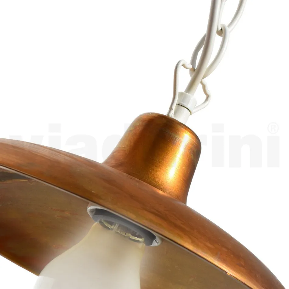 Lanterna per Esterno Vintage in Alluminio e Ottone Made in Italy - Adela Viadurini