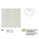 Lanterna per giardino  a parete in alluminio bianco made in Italy,Anusca Viadurini