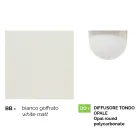 Lanterna per giardino  a parete in alluminio bianco made in Italy,Anusca Viadurini