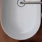 Lavabo 70x35cm da appoggio in ceramica made Italy Star, design moderno Viadurini