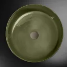 Lavabo a Ciotola Verde Argilla Refrattaria Realizzato in Italia - Tatiana  Viadurini