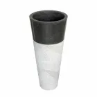 Lavabo a Colonna Conico in Pietra Naturale Nero Raja Viadurini