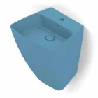 Lavabo a parete di design moderno in ceramica prodotto in Italia,Goran Viadurini