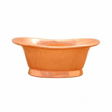 Lavabo appoggio design in rame fatto a mano Cala Viadurini