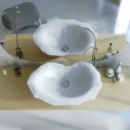 Lavabo appoggio design moderno a forma di foglia Faruglium 
