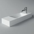 Lavabo Bagno da Appoggio o Parete in Ceramica Realizzato in Italia - Act