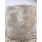 Lavabo bagno design a colonna in pietra naturale Mare, pezzo unico Viadurini