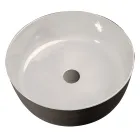 Lavabo Bagno Design Bianco in Argilla Refrattaria Made in Italy - Tatiana Viadurini