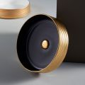 Lavabo Bagno in Grès Porcellanato Tornito a Mano Made in Italy - Freccette