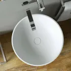Lavabo cilindrico freestanding da terra prodotto in Italia, Rumo Viadurini
