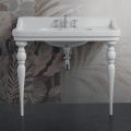 Lavabo Consolle Classico in Ceramica L 104 cm Realizzato in Italia - Wollie