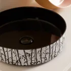 Lavabo d'Appoggio per il Bagno in Grès Porcellanato Made in italy - Busta Viadurini