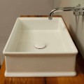 Lavabo da appoggio dal design neoclassico ceramica made  Italy Debora