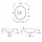 Lavabo da appoggio design ceramica pitonata bianca made Italy Animals Viadurini