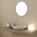 Lavabo da appoggio di design ceramica pitone bianco made Italy Glossy
