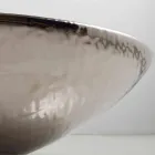 Lavabo da appoggio di design ceramica silver made in Italy Glossy Viadurini