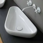 Lavabo da appoggio di design moderno in ceramica made in Italy Sofia Viadurini
