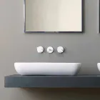 Lavabo da appoggio di design moderno in ceramica made in Italy Sofia Viadurini
