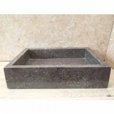 Lavabo da appoggio di design pezzo unico Jeff, in pietra naturale Viadurini