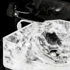 Lavabo da Appoggio Fatto a Mano in Cristallo di Rocca – Falvaterra Viadurini