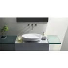 Lavabo da appoggio freestanding ovale prodotto in Italia, Frascati Viadurini
