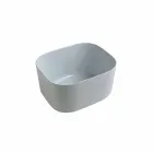 Lavabo da appoggio in ceramica design moderno Star Rectangular 50x40cm Viadurini