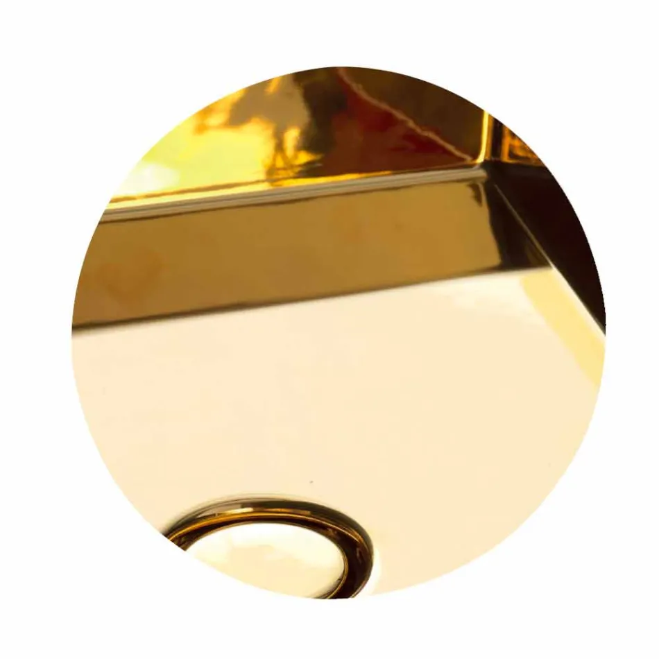 Lavabo da appoggio in ceramica design moderno Sun made Italy 65x35 cm Viadurini