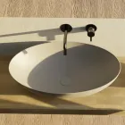 Lavabo da Appoggio in Ceramica Lucida o Opaca Made in Italy - Ferry Viadurini