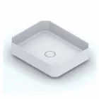 Lavabo da appoggio in ceramica moderno prodotto in Italia, Zulimo Viadurini