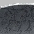 Lavabo da appoggio in ceramica stampa cocco grigio made Italy Glossy Viadurini