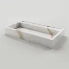 Lavabo da Appoggio in Gres Porcellanato Effetto Marmo Made in Italy - Cervia Viadurini