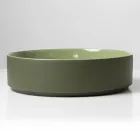 Lavabo da Appoggio in Gres Porcellanato Tornito a Mano Made in Italy - Halo Viadurini