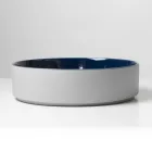 Lavabo da Appoggio in Gres Porcellanato Tornito a Mano Made in Italy - Halo Viadurini
