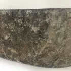 Lavabo da appoggio in pietra di fiume Akta pezzo unico Viadurini