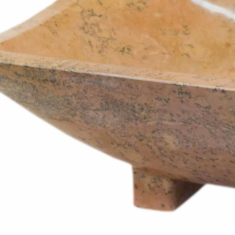 Lavabo da appoggio in pietra naturale Iria, 50x30x16 cm Viadurini
