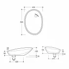 Lavabo da appoggio inclinato di design ceramica made in Italy Glossy Viadurini