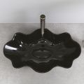 Lavabo da Appoggio Moderno in Ceramica Lucida L 65 cm Made in Italy - Cubo