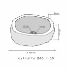 Lavabo da Appoggio Pezzo Unico in Marmo Beige Mumbai Viadurini