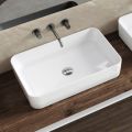 Lavabo da Appoggio Rettangolare in Ceramica dal Design Moderno - Aster