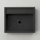 Lavabo da Appoggio Rettangolare in Gres Porcellanato Made in Italy - Cervia Viadurini