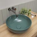 Lavabo da Appoggio Tondo in Ceramica Lucida L 40 Made in Italy - Chicco
