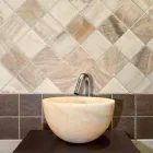 Lavabo da Appoggio Tondo in Onice Sula Viadurini