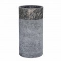 Lavabo da Bagno Cilindrico Freestanding in Marmo Grigio - Cremino
