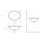 Lavabo da Bagno Incassato in Fire Clay Fuso a Mano Made in italy - Erioli Viadurini