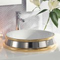 Lavabo da bagno semincasso di design in fire clay made in Italy,Manilo